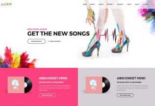 Music – Premium Responsive Band, DJ & Music Studio HTML5 Template