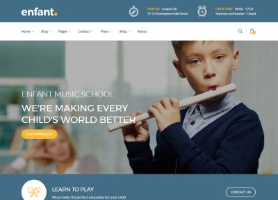 Best WordPress Music School Theme 2019
