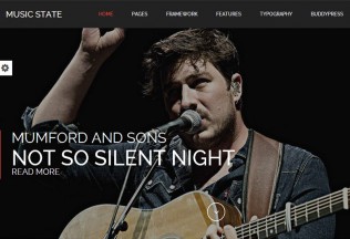 Music State – Premium Responsive Parallax WordPress Theme