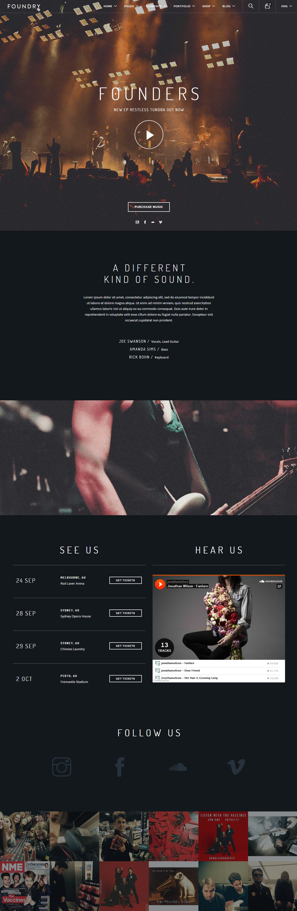 Foundry Music Band Templates