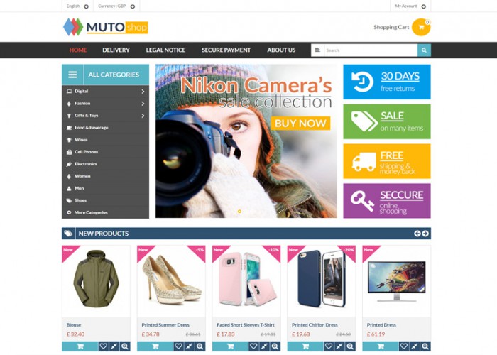 Muto – Premium Responsive Mega Shop Prestashop Theme