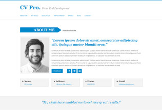 My Cv – Premium Responsive CV Drupal Theme