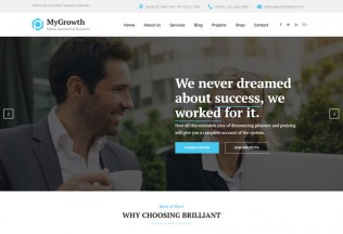 My Growth – Premium Responsive Business Consulting WordPress Theme