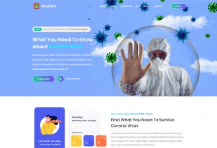 Naphira – Premium Responsive Coronavirus Medical HTML5 Template