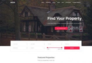 Neer – Premium Responsive Real Estate HTML5 Template