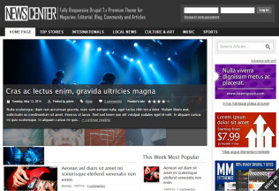 NewsCenter – Premium Responsive Drupal Blog/Magazine Theme