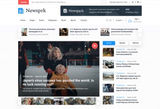 Newsprk – Premium Responsive News Magazine HTML5 Template