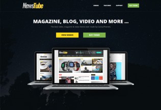 NewsTube – Premium Responsive Magazine Blog & Video WordPress Theme