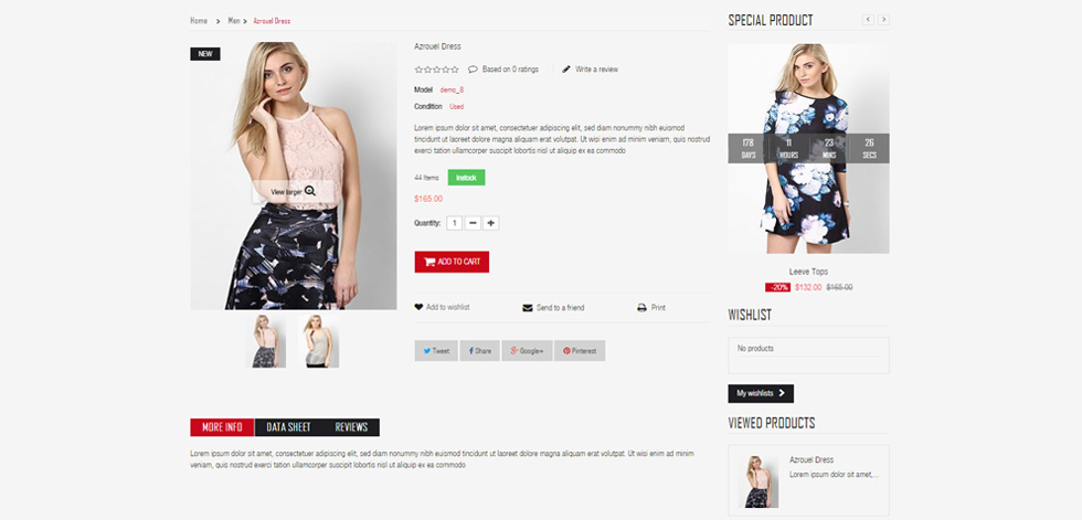 Product page