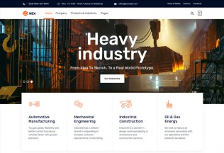 Nex – Premium Responsive Factory & Industrial WordPress