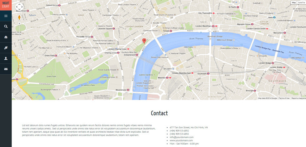 Contact page