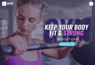 Niobe – Premium Resopnsive Gym Trainer WordPress Theme