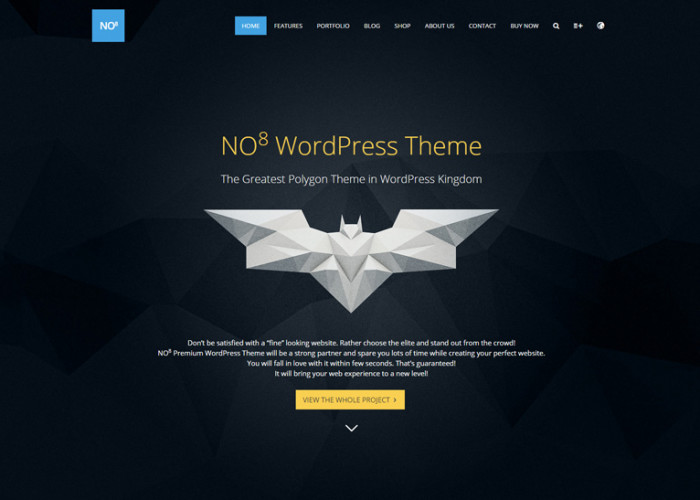 NO8 – Premium Responsive Creative Agency Portfolio WordPress Theme
