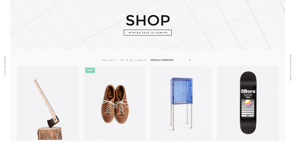 Shop page