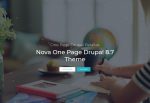 Nova – Premium Responsive One Page Parallax Drupal 8.7 Theme