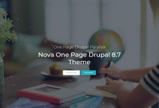 Nova – Premium Responsive One Page Parallax Drupal 8.7 Theme