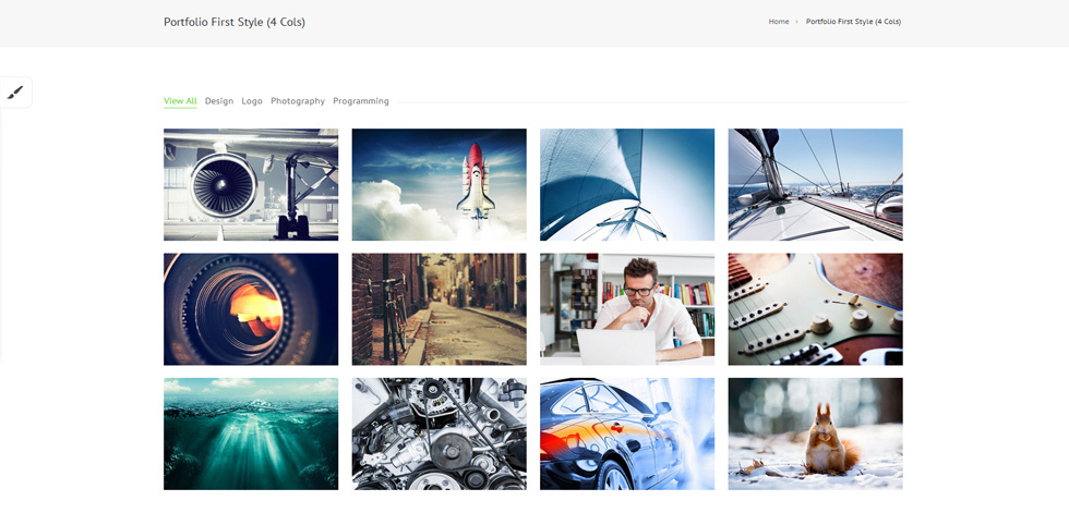 Portfolio page