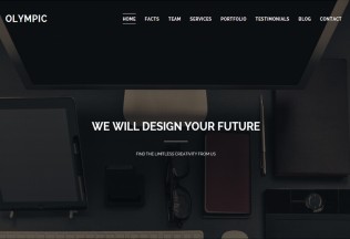 Olympic – Premium Responsive One Page Parallax HTML5 Template