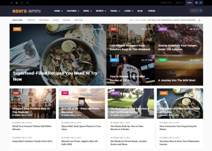 Omni – Premium Responsive Multi-purpose Magazine Style Drupal Theme
