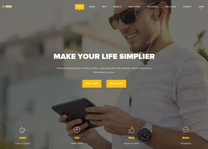 Omni – Premium Responsive Modern HTML5 App Template
