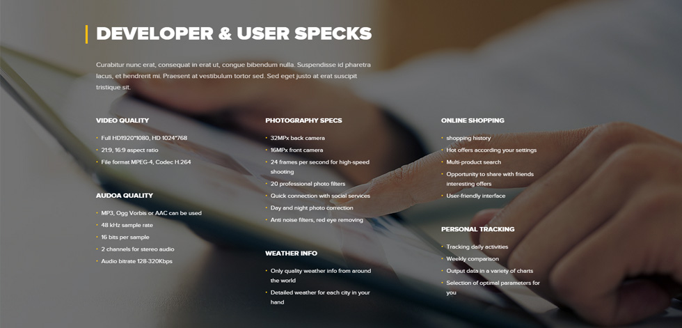 Tech Specs