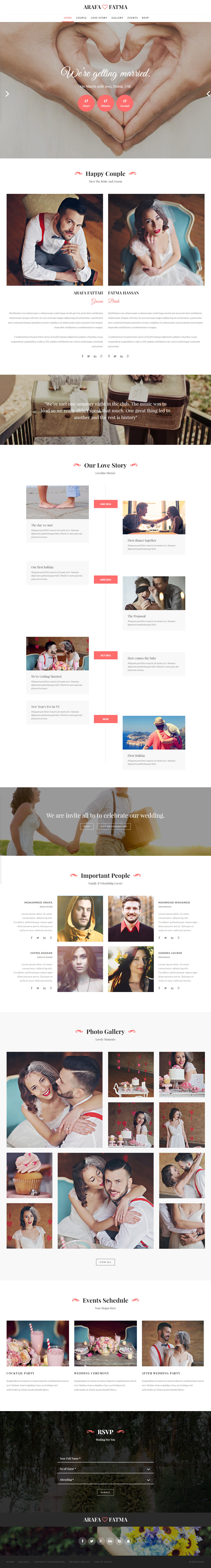Fekra HTML5 Wedding Templates
