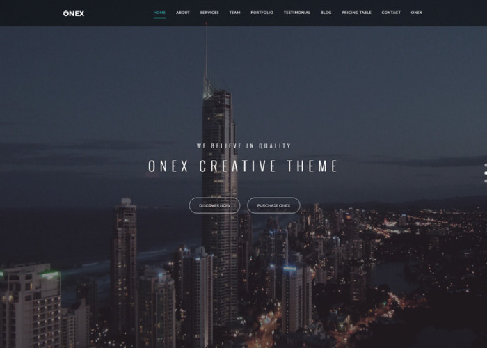 OneX – Premium Responsive Corporate & Business Portfolio WordPress Theme