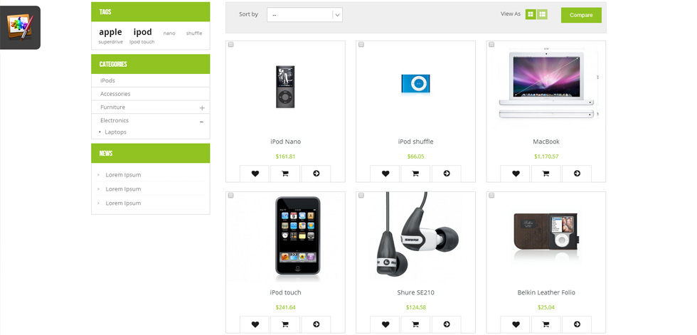 Category page