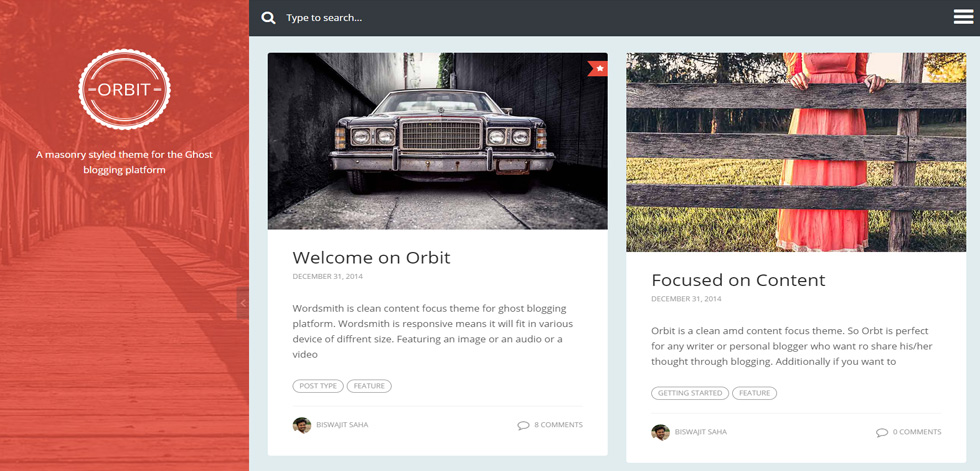 Home page