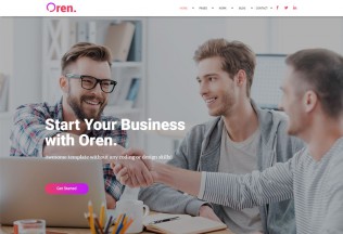 OREN – Premium Responsive Multipurpose Adobe Muse Template