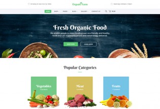 Organic Farm – Premium Responsive Food HTML5 Template