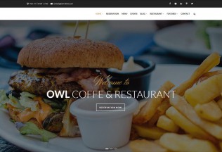 OWL – Premium Responsive Cafe & Restaurant Drupal 8.5 Template