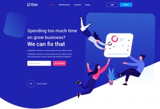 OXO – Premium Responsive App Landing Page HTML5 Template