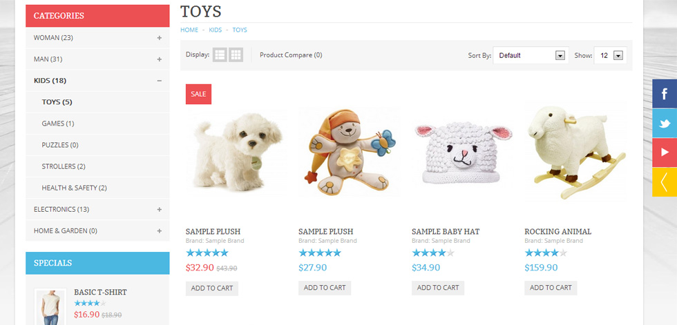 Category page