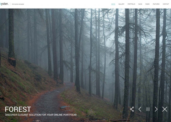 Oyster – Premium Responsive Creative Photography HTML5 Template