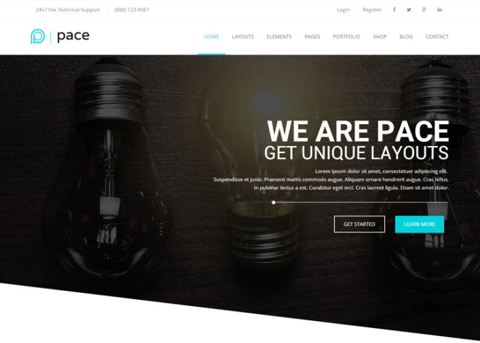 Pace – Premium Responsive MultiPurpose HTML5 Template