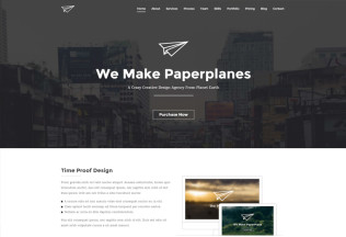 PaperPlane – Premium Responsive Portfolio HTML5 Template
