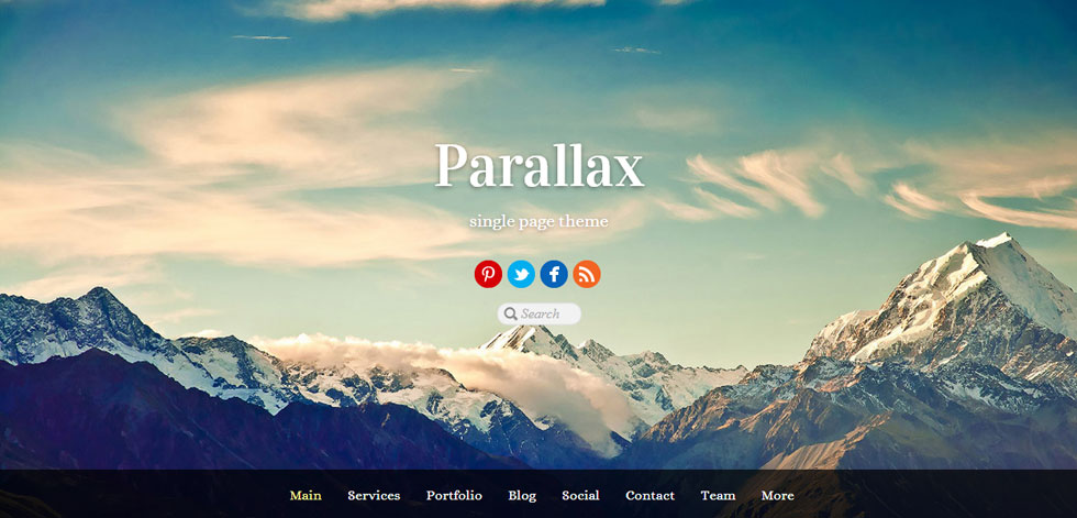Welcome screen