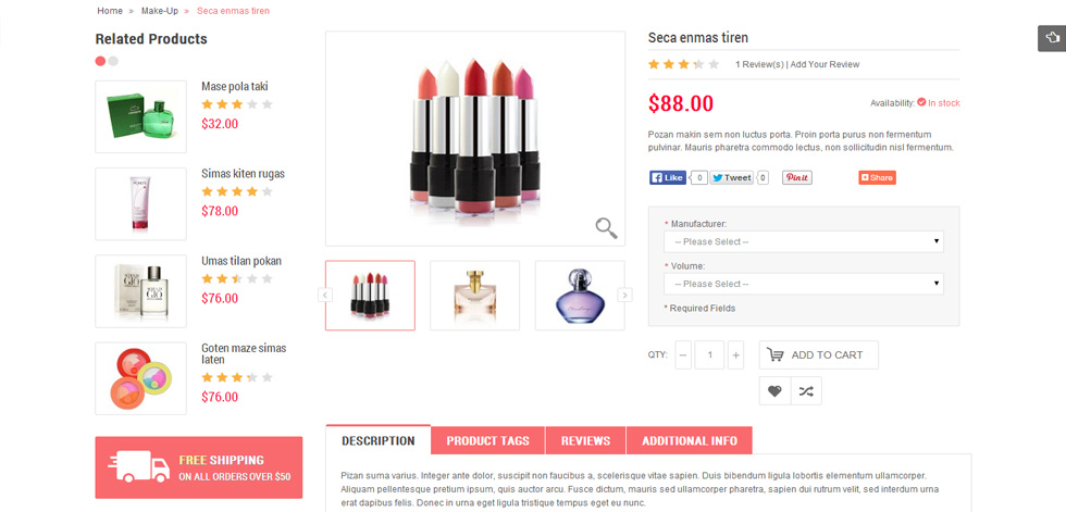 Product page
