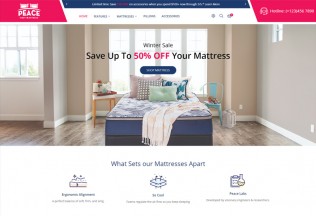 Peace – Premium Responsive Bedroom Furniture Magento 2 Theme