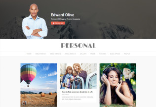 Personal – Premium Responsive Blog, CV and Video WordPress Theme