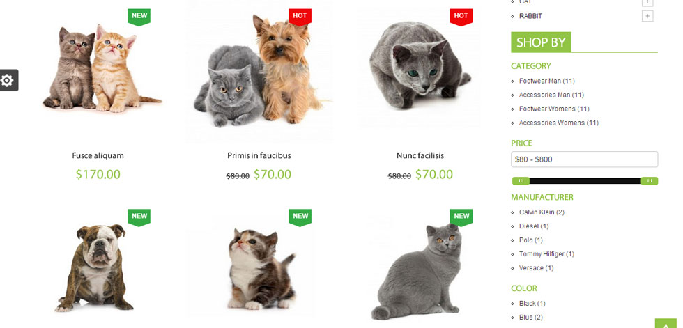 Category page