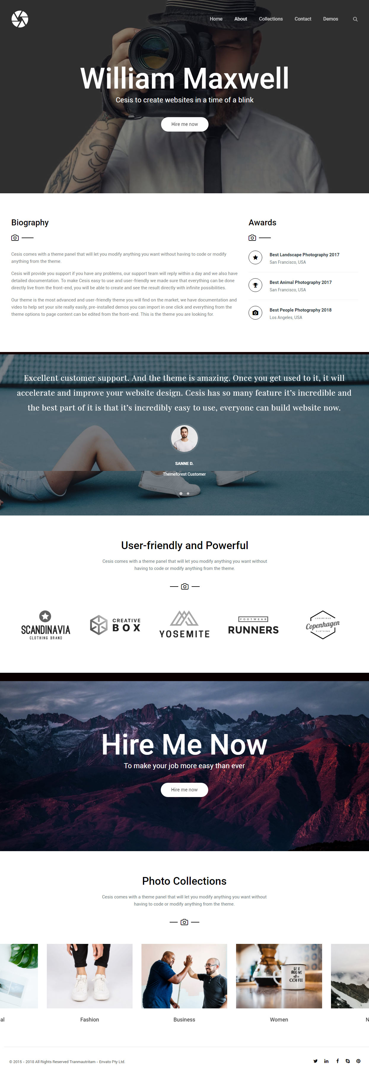 Cesis Best WordPress Photography Themes