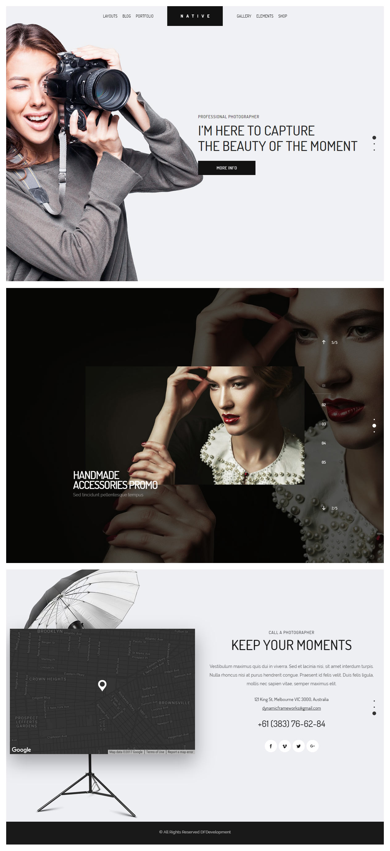 Native Best WordPress Photography Themes