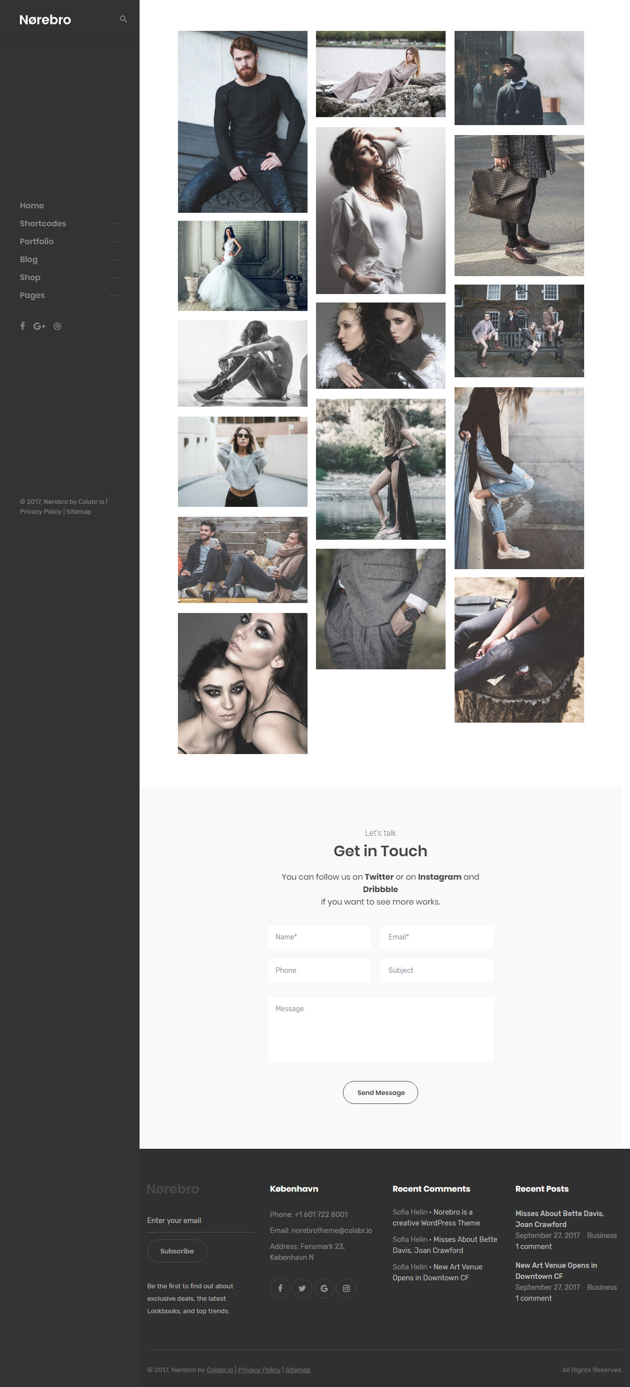 Norebro Best WordPress Photography Themes