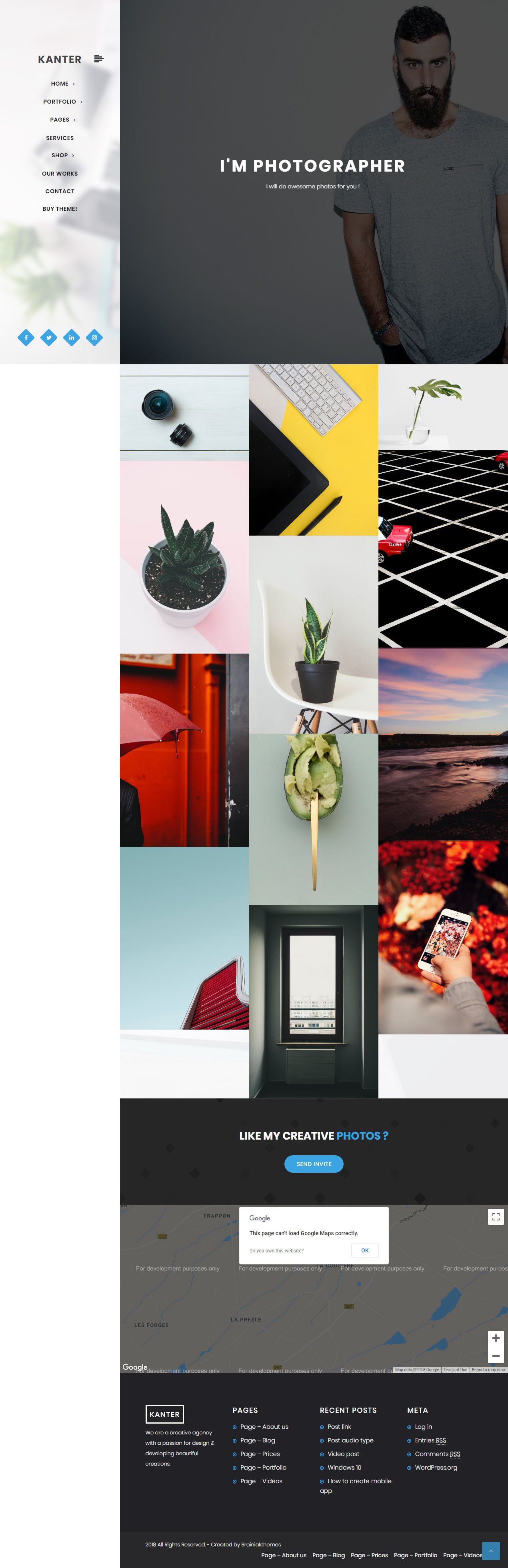 Kanter Best WordPress Photography Themes