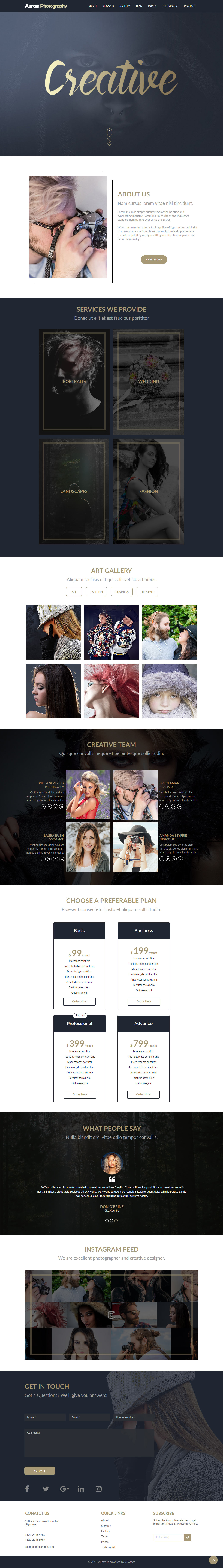 Auram Photography Muse Template