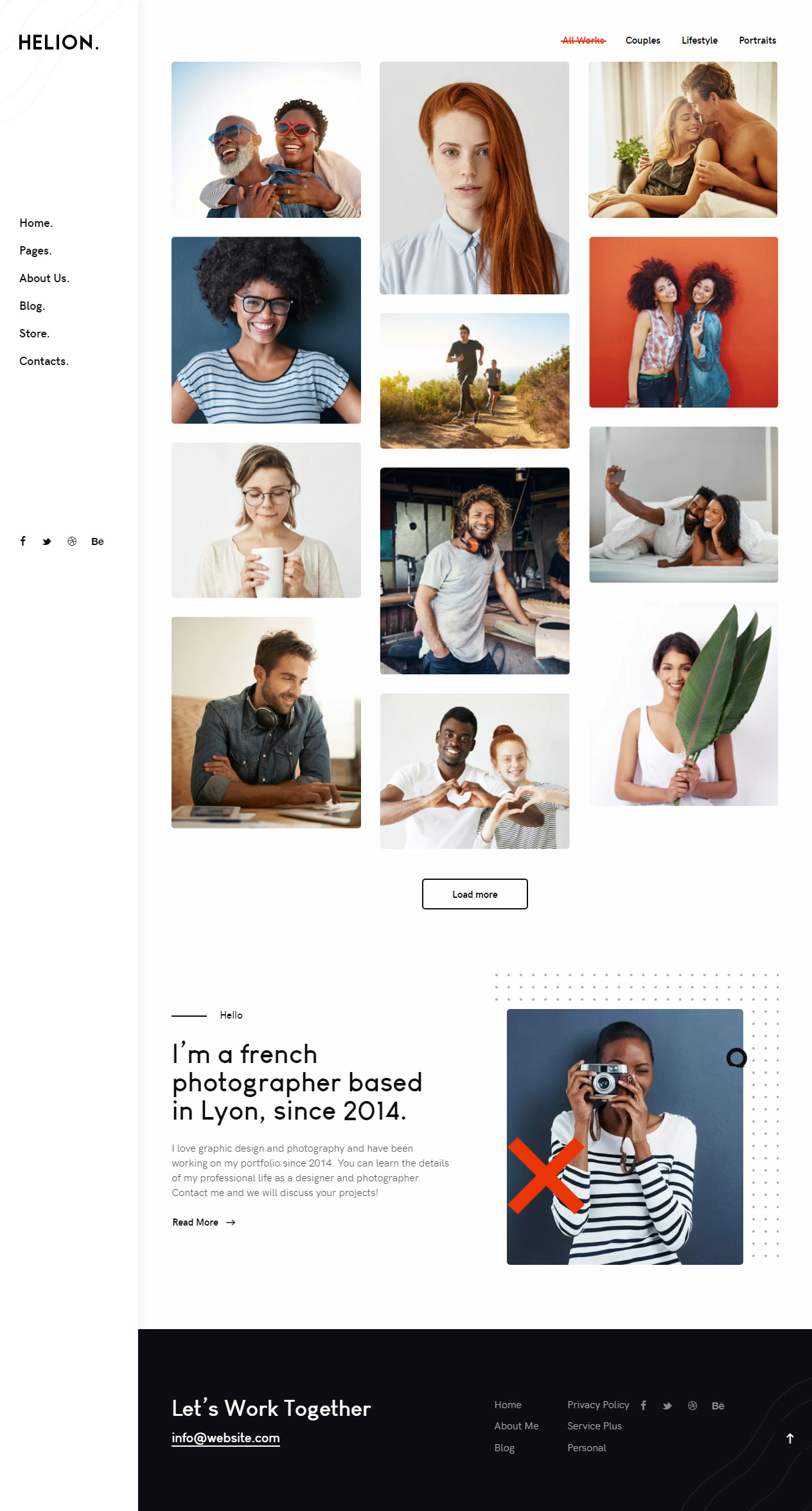 Helion Best WordPress Photography Themes