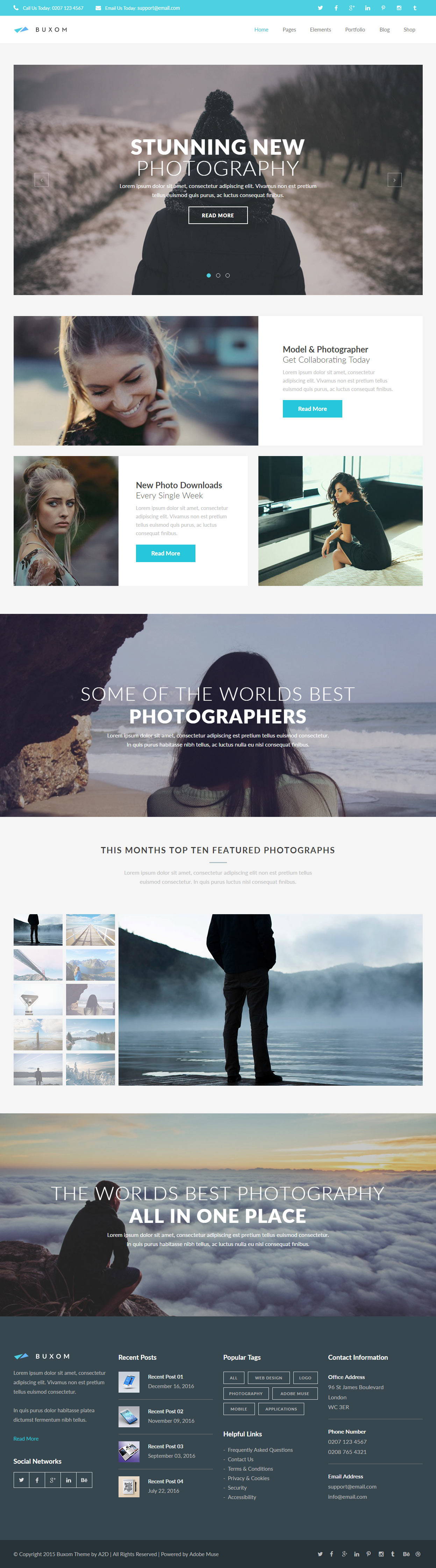 Buxom Photography Muse Template