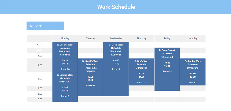 Schedule